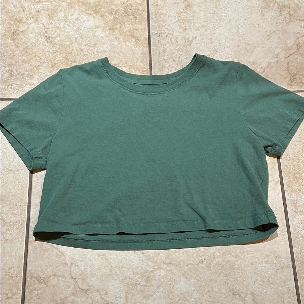 Urban Outfitters Forest Green Crop Top